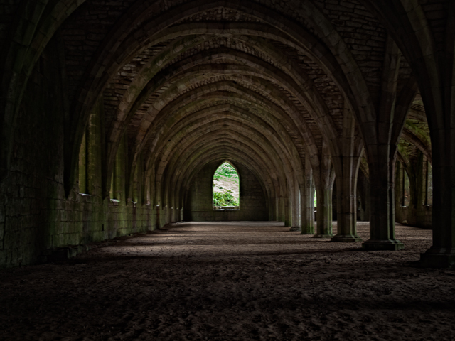 The Cellarium at Fountains Abbey